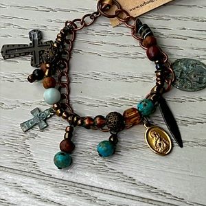Religious charm/Bead Bracelet. 920